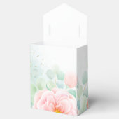 Ballotins Mariage d'aquarelle Eucalyptus rose Peony (Ouvert)