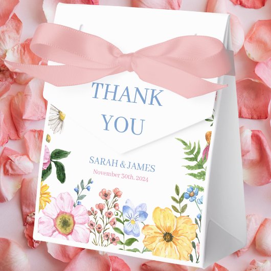 Ballotins Mariage d'aquarelle florale délicat