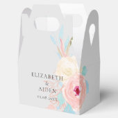 Ballotins Mariage d'aquarelle florale Pastel (Ouvert)