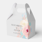 Ballotins Mariage d'aquarelle florale Pastel (Verso)