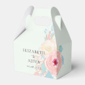 Ballotins Mariage d'aquarelle florale Pastel (Verso)