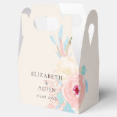 Ballotins Mariage d'aquarelle florale Pastel (Ouvert)