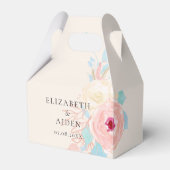 Ballotins Mariage d'aquarelle florale Pastel (Verso)