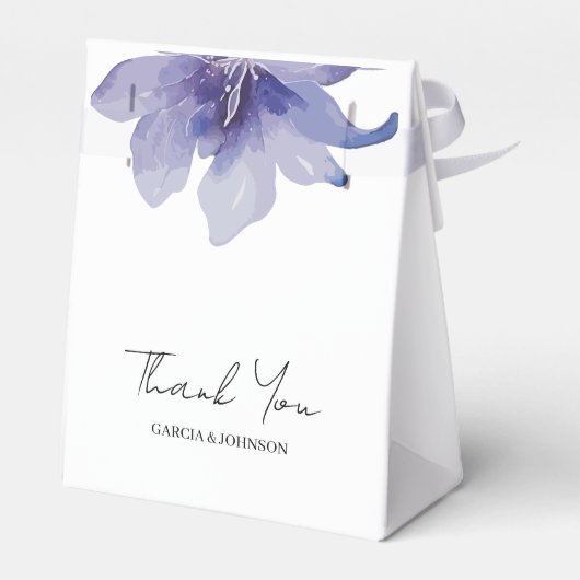 Ballotins Mariage d'aquarelle Iris violet (Arrière)