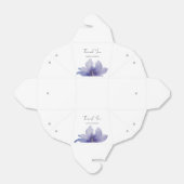 Ballotins Mariage d'aquarelle Iris violet (Déplié)
