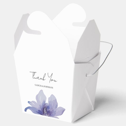 Ballotins Mariage d'aquarelle Iris violet (Ouvert)
