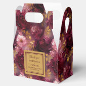 Ballotins Mariage d'aquarelle romantique Bush Bourgogne (Ouvert)