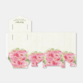 Ballotins Mariage d'aquarelle Rose romantique (Déplié)