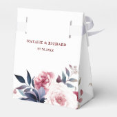 Ballotins Mariage d'aquarelle rouge rousse rose pâle (Arrière)