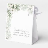 Ballotins Mariage d'aquarelle vert pâle rose à  (Arrière)