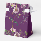 Ballotins Mariage d'arc doré fleuri violet (Arrière)