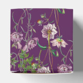 Ballotins Mariage d'arc doré fleuri violet (Haut)