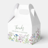 Ballotins mariage d'art de l'aquarelle florale de prairie fl (Verso)