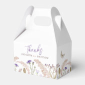 Ballotins mariage de automne d'aquarelle fleurie de prairie  (Verso)