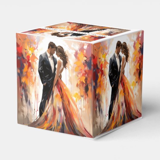 Ballotins Mariage de automne d'automne Couple Ballotin artis (Arrière)