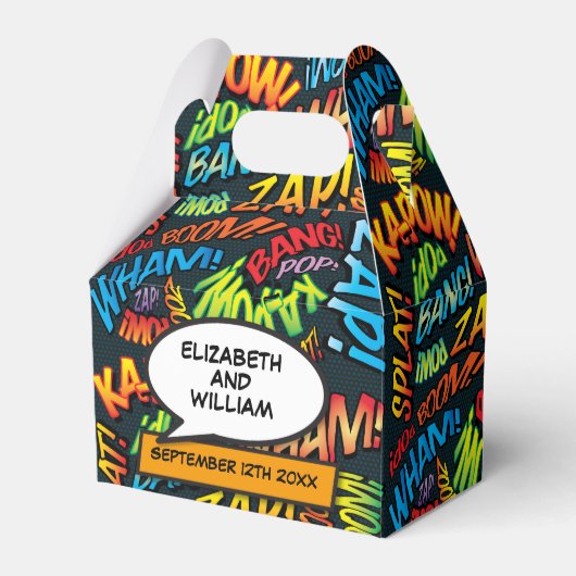 Ballotins Mariage de bandes dessinées tendance (Verso)