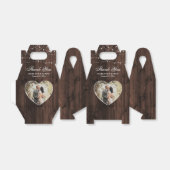 Ballotins Mariage de bois rustique (Déplié)