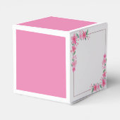 Ballotins Mariage de cadre doré rose fleuri de bienvenue (Arrière)