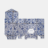 Ballotins Mariage de carreaux portugais rustiques (Déplié)