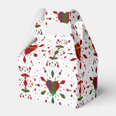 Ballotins Mariage de coeur en dentelle blanche écossaise rou (Arrière)