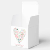 Ballotins Mariage de coeur floral moderne (Ouvert)