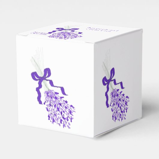 Ballotins Mariage de conception de lavande (Verso)