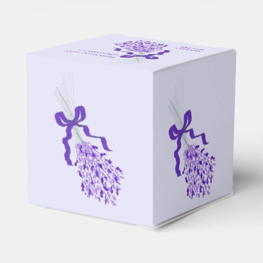 Ballotins Mariage de conception de Lavande (Arrière)