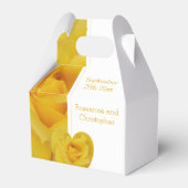 Ballotins Mariage de conception du coeur rose jaune (Verso)