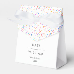 Ballotins Mariage de Confetti Arc-en-ciel coloré