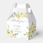 Ballotins Mariage de couleur jaune pâle (Verso)