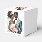 Ballotins Mariage de couple afro-américain (Arrière)