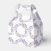 Ballotins Mariage de couronnes florales pourpres (Arrière)