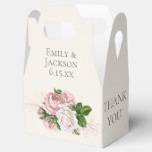 Ballotins Mariage de crème florale rose pâle (Ouvert)