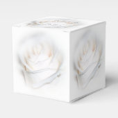 Ballotins Mariage de design Rose blanche (Verso)