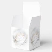 Ballotins Mariage de design Rose blanche (Ouvert)