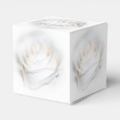 Ballotins Mariage de design Rose blanche (Arrière)