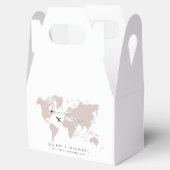 Ballotins Mariage de destination de carte du monde QUINN Blu (Ouvert)