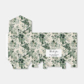 Ballotins Mariage de feuillage Botanique d'ivoire beige (Déplié)