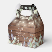 Ballotins Mariage de feuillage en bois rustique (Verso)