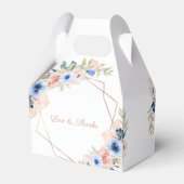 Ballotins Mariage de fleurs bleues (Arrière)