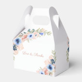 Ballotins Mariage de fleurs bleues (Arrière)