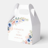 Ballotins Mariage de fleurs bleues (Verso)