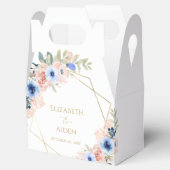 Ballotins Mariage de fleurs bleues (Ouvert)