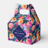 Ballotins Mariage de fleurs colorées élégantes (Verso)