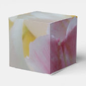 Ballotins Mariage de fleurs de tulipe rose et blanc (Arrière)