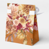 Ballotins Mariage de fleurs orange brûlées (Arrière)