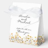 Ballotins Mariage de Fleurs sauvages de la prairie jaune bla (Recto)