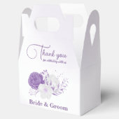 Ballotins Mariage de fleurs violettes romantiques (Ouvert)