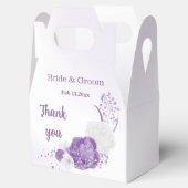 Ballotins Mariage de fleurs violettes romantiques (Ouvert)