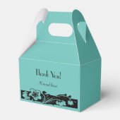 Ballotins Mariage de frontière florale Art déco (Arrière)